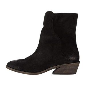 Frye Farrah Wave black Suede Bootie Boot